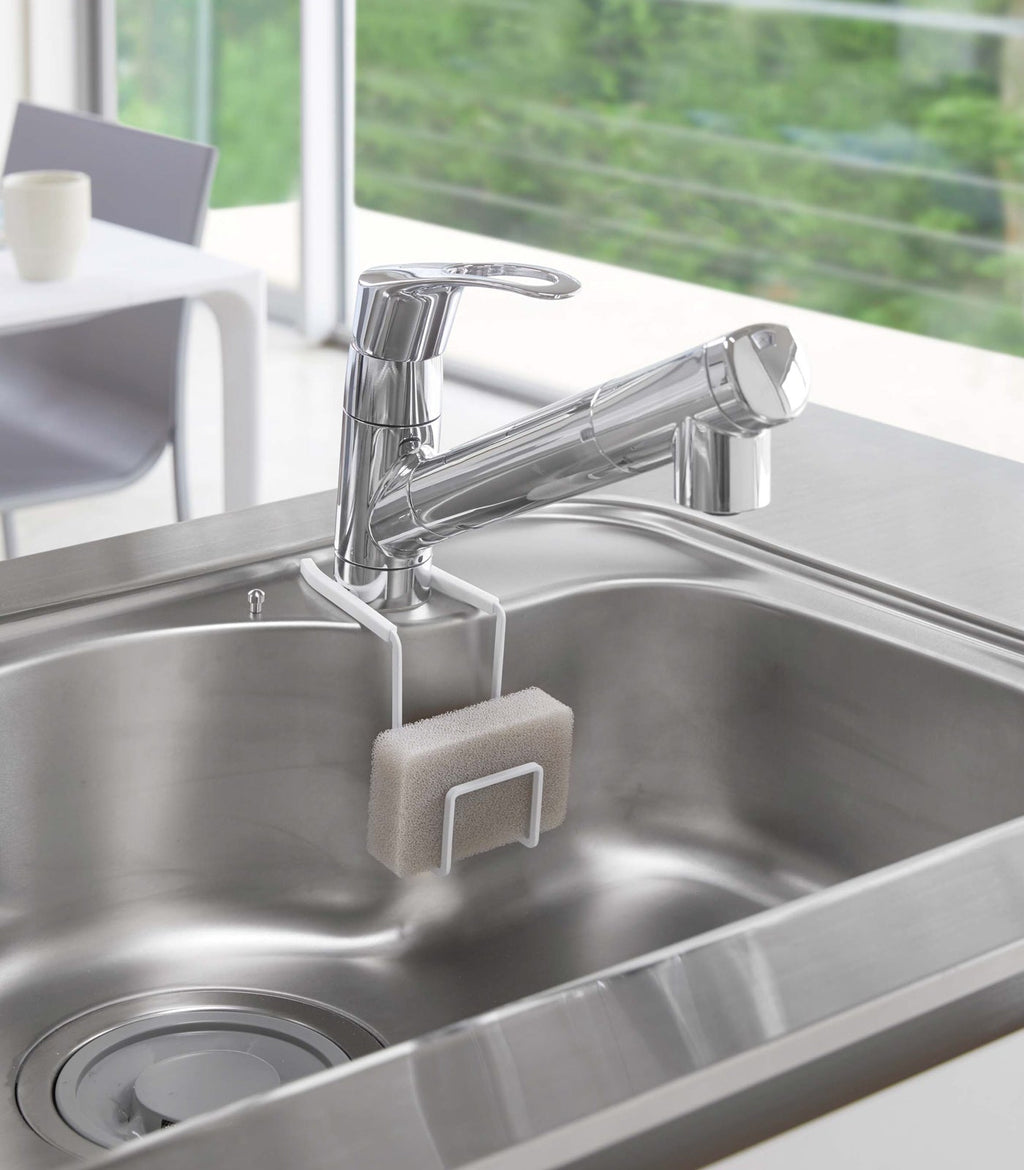 Faucet-Hanging Sponge Holder - Single - Steel