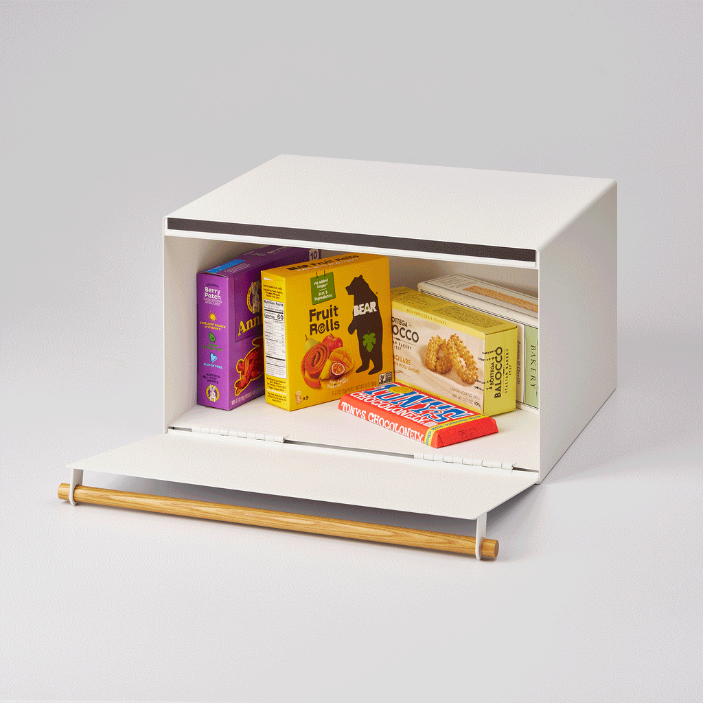 Bread Box - Steel + Wood